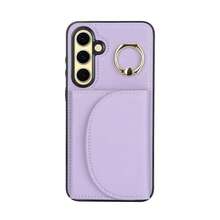 PU 人造皮革手機殼，相容 Galaxy A17 A56 A36 A26 A16 A55 A35 A15 A54 A14 A73 A53 A13 A72 A52 A71 A51 4G 5G，附環形支架，RFID 防盜錢包手機殼，相容 Galaxy S26 S25 Edge S24 S23 S22 S21 FE Plus Ultra，附支架、卡槽卡夾保護殼 - 紫色 - 查看 23