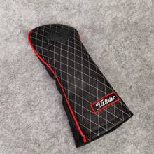 1pc Golf Club Head Cover, Premium Thick & Fleece Lined Club Protector, Elastic Self-Fixing, Diamond Pattern, Numbered Wood Club Cover - 黑色 - 查看 3