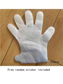 500只一次性足膜袜，保湿、防皲裂、防冻伤、防水足部护理套，通用足套 - 彩色 - 查看 18