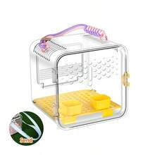 Hamster Travel Cage Bird Carrier Breathable Easy To Clean Square Small Pet Travel Cage Rat Carrier For Hamster Rat Sugar Glider Hedgehog - View 11
