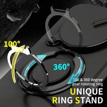 Magnetic 360° Rotating Anti-Drop Phone Case Compatible With Apple 11/12/13/14/15/16 Pro Max, S22/23/24+ UA04/A05/A14/A15/A24/A25/A34/A54S Series, Moto, Pixel, Note 15/14 Series - Black + Screen Protector - View 4