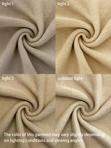 Women's Knitted Vest Casual French Vintage Artistic Solid Color Sleeveless Tank Top Vacation Versatile Daily Layering Short Length Spring Summer Outerwear Premium Feel Knit Top All Seasons - Khaki - View 4