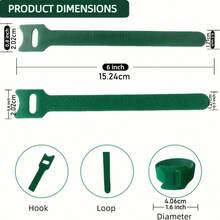 10/100/300pcs Reusable Adjustable Green Garden Nylon Plant Ties, Non-Slip - Ideal For Climbing Plants, Support And Garden Maintenance | And Easy-To-Use Gardening Tool - Multicolor - View 11