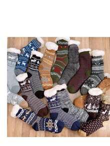 Men Knee High Socks - 藍色 - 查看 3