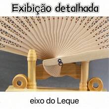 Leques De Mão - Madeira Natural tipo Bambu - Ideal Para Lembrancinha Festa Casamento - Cor da madeira - Visão 4