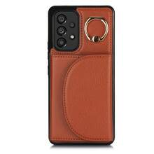PU 人造皮革手機殼，適用於 Galaxy A17 A56 A36 A26 A16 A55 A35 A15 A54 A14 A73 A53 A13 A72 A52 A71 A51 4G 5G，附環形支架，RFID 防盜錢包手機殼，適用於 Galaxy S26 S25 Edge S24 S23 S22 S21 FE Plus Ultra，附支架卡槽保護殼 - 棕色 - 查看 34