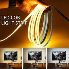 1/3/6 tiras de luz LED COB, 252 perlas LED/M, tiras flexibles con adhesivo doble cara, control de cable USB con brillo ajustable, tiras de luz LED para vitrinas, alimentadas por USB, adecuadas para armarios de zapatos, armarios, vitrinas, oficinas, dormitorios, techos, escaleras, pasillos, iluminación decorativa - USB - Ver 8