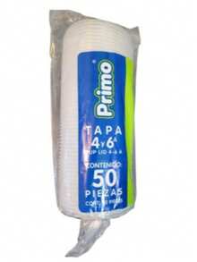 Caja Tapa para Vaso Plastico #4A Primo (1000pz) - Traslucido - Ver 1
