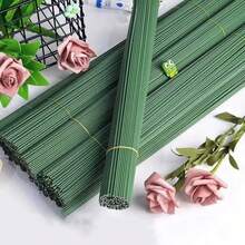 20 cái/50 cái/100 cái Dây sắt uốn hoa thủ công màu xanh lá cây, thanh sắt mềm dùng để đỡ cây leo, giá đỡ giàn leo sân vườn có thể điều chỉnh, giá đỡ uốn và tạo hình cây, dây sắt uốn hoa đa năng phù hợp với thân hoa giả, siêu chắc chắn và dễ uốn thành nhiều hình dạng khác nhau, phụ kiện trang trí bó hoa DIY, dụng cụ làm vườn cho Ngày Valentine, Năm mới, Đám cưới, Trang trí Giáng sinh. - màu xanh lá - Xem 1