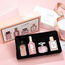 Women's Perfume Gift Set (4-In-1): A Luxurious Fragrance Collection Crafted Exclusively For Women, With Each Bottle Containing 1.01 Fl. Oz. It Features Four Unique Scent Profiles That Offer Long-Lasting Fragrance For Up To 24 Hours-A Complete Perfume Ensemble Available At An Affordable Price. This Gift Set Is The Perfect Choice For Holiday Gifting, Dates, Daily Wear, And Attending Parties. - 4PCS - 查看 4