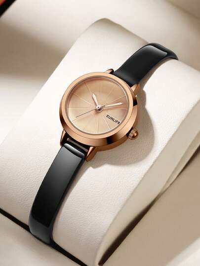 1pc Minimalist Elegant Women's Quartz Watch Fashion Classic Small Round Dial Premium Alloy Material Retro Temperament Elegant Minimalist Subtly Luxurious Style Perfectly Complements Modern Casual Wear