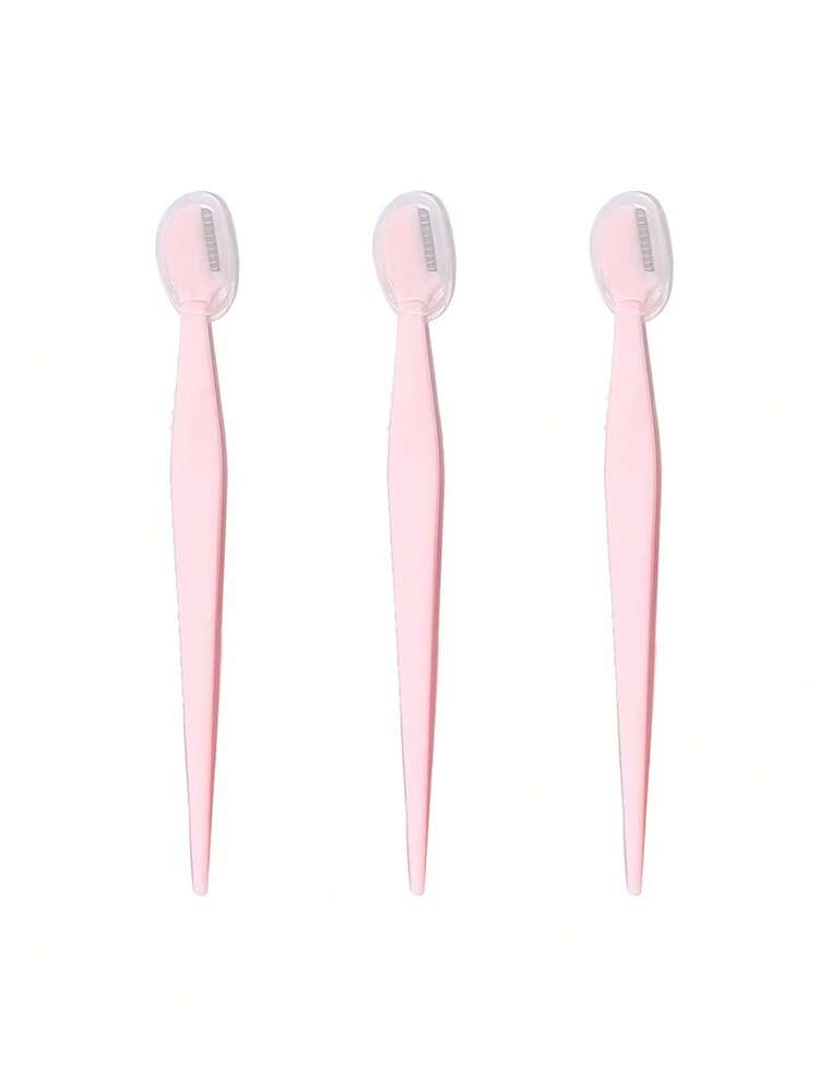 24件套女士修眉刀套装，多种颜色可选，轻松去除面部毛发，直柄修眉工具，男女通用脱毛器，带保护套，适合初学者，防止刮伤面部或身体 - 彩色 - 查看 15