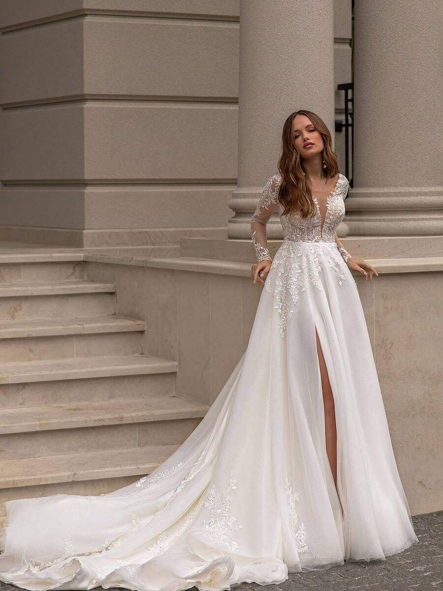 Wedding Dresses - 白色 - 查看 1