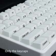 磨砂透明水晶PC键帽，Cherry原厂高度，侧刻字符，6.25U空格键，兼容MX轴机械键盘，仅含键帽，不含键盘 - 查看 11