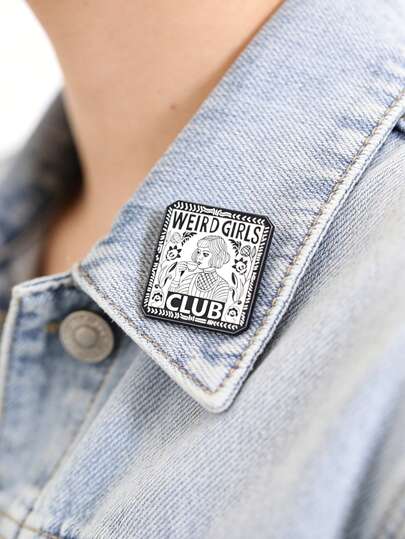 1PC "Weird Girls Club" Vintage Enamel Pins Self-Care Badges Metal Brooches Fashion Lapel Badge Backpack Clothes Jewelry Bag Pins Imperdible Graduation Gift