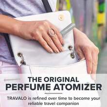 Travalo Classic HD Perfume Atomizer - Leak-Proof And TSA Approved For Air Travel - Reusable, Airtight, Easy-Fill Mini Pump Sprayer - Lightweight, Elegant Design W/Volume Window - Silver 0.17oz - Màu sắcG - Xem 8