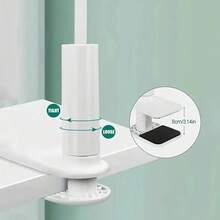 Giá đỡ điện thoại và máy tính bảng xoay 360° đa năng - Giá đỡ cổ ngỗng linh hoạt với kẹp kép và đế xoắn ốc, thiết kế chống trượt, phù hợp với điện thoại thông minh, máy tính bảng và máy đọc sách điện tử từ 4-12 inch - Tương thích với iPhone, sử dụng tại nhà và văn phòng. - Giá đỡ điện thoại và máy tính bảng - Xem 4