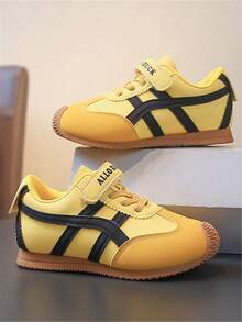 儿童运动鞋 新款秋季时尚网面透气男女童休闲鞋，软底加厚户外鞋 - 黃色 - 查看 5