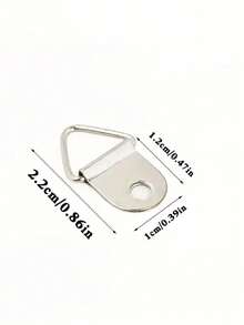 Bộ 10 móc treo tranh tam giác bằng kim loại kèm ốc vít, vòng treo nhỏ dùng để trưng bày tranh, bộ 100 chiếc (50 móc + 50 ốc vít), bộ 200 chiếc (100 móc + 100 ốc vít) - Nhiều màu - Xem 10