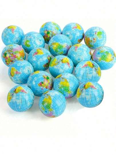 1 opakowanie 1/3/5/10 szt. Piłeczek Blue Planet Squeeze Balls – miękka gąbka, relaksujące drobne upominki, odpowiednie na upominki z okazji Dnia Ziemi, nagrody i prezenty karnawałowe, drobne prezenty łagodzące presję związaną z pracą i nauką