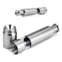 Pimientero Molinillo Acero Inoxidable Para Especias Salero - Plateado - Ver 7