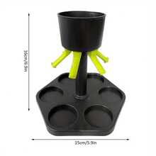 1pc Hexagonal Fair Drink Dispenser With Cup, Party Fair Distribution Dispenser, Cup Tray Set, Suitable For Home, Restaurant, Gift, Drink Dispenser, Beverage Dispenser - View 5