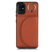 PU 人造皮革手機殼，適用於 Galaxy A17 A56 A36 A26 A16 A55 A35 A15 A54 A14 A73 A53 A13 A72 A52 A71 A51 4G 5G，附環形支架，RFID 防盜錢包手機殼，適用於 Galaxy S26 S25 Edge S24 S23 S22 S21 FE Plus Ultra，附支架卡槽保護殼 - 棕色 - 查看 10