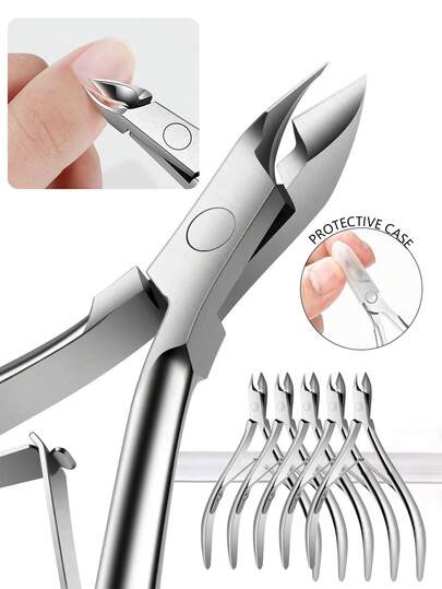 5/3/2/1 件套不锈钢指甲钳套装，指甲及角质层修剪器，美甲工具