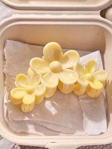 2 bucăți/1 bucată accesorii de păr pentru femei, agrafe de păr în formă de floare colorate în gradient pentru femei, 8 cm/3,14 inch ușoare din plastic Plumeria gheare de păr vară plajă gheare vacay - Multicolor - Vizualizare 5
