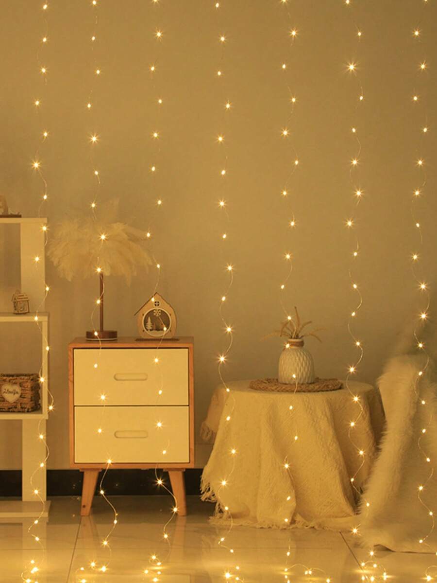 3 Meters/2m/3 Meters Remote Control LED Color String Lights USB/Battery Box Decorative Lights Suitable For New Year, Camping, Wedding, Party, Festival, Curtain, Home Decoration - Yellow - View 1