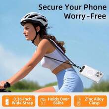 Universal Adjustable Phone Lanyard Crossbody Necklace Strap Phone Case Long Hanging Rope With Clip Anti-Lost Durable And Sturdy - Multicolor - View 6