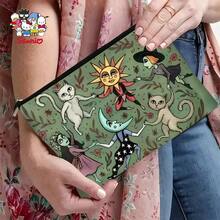 'S Whimsical Animal Pattern Multifunctional Travel Makeup Bag, Emergency Snack Pouch, Durable Zip Storage Bag, Machine Washable Minimalist Design, Suitable For Toiletries, Ideal For Travel, Vacation, Business, Fitness, And Camping - 1 cái - Xem 3