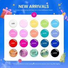 Beetles Spring Gel Polish Set - Fingertip Palette, 32 Colors Valentines Polish Set With Base Top Coat - 20 Colors Cat Eye Magical Kingdom - View 2