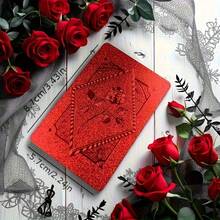 54张/套 红色玫瑰图案PVC扑克牌 - 耐用塑料牌，适合万圣节、圣诞节、新年、中国新年和十月节 - 派对和一般纸牌游戏 - 彩色 - 查看 6