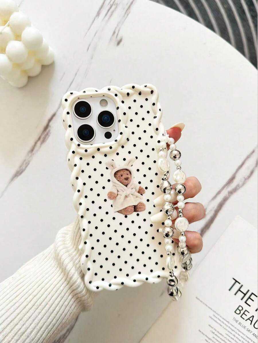 Braided Glossy Painted Anti-Drop Phone Case With Chain, Compatible With IPhone 14, 14 Pro, 14 Pro Max, 13, 13 Pro, 13 Pro Max, 11, 11 Pro Max, 12, 12 Pro, 12 Pro Max, XR, XS, 15, 15 Pro, 15 Pro Max, 16, 16 Pro, 16 Pro Max, 17, 17 Pro, 17 Air, 17 Pro Max, Premium Anti-Drop Phone Case - Multicolor - View 1