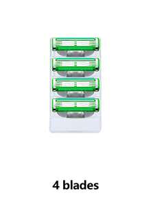 Traditional Men's Manual Shaver Set, 3-Layer Shaver Blades Compatible With MACH 3, Multi-Layer Blade Shaver, Handheld Manual Shaver - Safety Razor - View 9