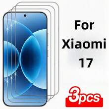 3pcs/Pack, Screen Protector, Compatible With Xiaomi 13/13T/13T Pro/14/14T/14T Pro/15/15T/15T Pro/17/17 Pro/17 Promax/17 Ultra, High Definition Transparent Screen Protector, Anti-Scratch Anti-Drop Fashionable Tempered Glass Screen Protector, Tempered Glass Screen Protector, Tough 9H+, Compatible Screen Protector, Anti-Shatter Durable, Easy To Install, Bubble-Free, Essential For Screen Protection, Suitable For Daily, Office, Home And Other Occasions, Waterproof, Shockproof, Anti-Drop, Anti-Scratch, Full Coverage - Clear - View 1