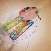 1 set de règle en acrylique, règle de poche de couleur bonbon, mini règle avec motif vague pour agenda, transparente - Règle aux couleurs de bonbon - Voir 6