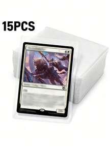 Hard Plastic Card Sleeves - Transparent Baseball Card Protector & Photo Card Storage Box Small Card Holder, Durable Trading Card Protector With Binding Accessories, Suitable For Collectors And Game Card Use, Transparent Card Clip Protector, Suitable For Collecting Game Cards, Top Loader, Suitable For Trading Cards, Plastic Card Sleeves, Suitable For Baseball, MTG, Sports Card Sleeves - Card Holder - View 15