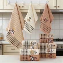 Bộ 6 khăn lau đa năng có thể tái sử dụng, khăn lau bát đĩa nhà bếp, thích hợp để lau dọn nhà cửa, nhà bếp, phòng tắm, rửa bát, lau bàn, ly tách, v.v. - 42*65cm - Xem 1