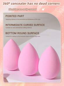 6PCS Makeup Tools Set Including4PCS Makeup Sponges+2PCS Triangle Powder Puffs - Multicolor - View 3