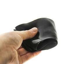 1pc Silicone Neck Strap With Reusable Black Haircut Cape, Anti-Hair Shedding Design - Multicolor - View 4