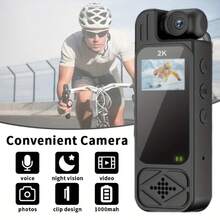 1pc Portable Sports Camera With Infrared Night Vision, Motion Detection And 180° Adjustable Lens, Suitable For Sports, Cycling, Fishing And More, Also A Perfect Gift For Halloween, Christmas, Mother's Day Or Birthday - View 2