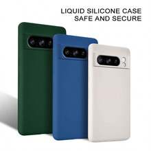 Ốp lưng điện thoại tối giản với chất liệu nhung, tương thích với Pixel 6, 7, 6 Pro, 7 Pro, 8, 8A, 8 Pro, 9, 9A, 9 Pro, 10, 10 Pro, 10 Pro XL - trắng - Xem 2