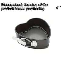 4/6/7/8/9/10 Inch Round/Heart Shaped Non-Stick Cake Baking Pans, Removable Bottom Lock Cake Molds, Baking Tray, Oven Accessories, Baking Tools, Kitchen Gadgets, Kitchen Supplies - Black - View 19