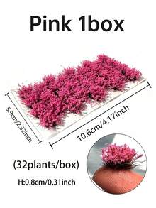 1 Hộp 32 cụm hoa tròn, mô hình cụm hoa đáy mềm trang trí địa hình, trang trí cảnh quan sân vườn tự làm, mô hình cỏ nhỏ, vật liệu mô hình nhà thu nhỏ tự làm, thích hợp cho bố cục đường sắt, đạo cụ đường sắt và cảnh quan thu nhỏ, mô hình thu nhỏ tự làm, vật thể thu nhỏ, trang trí lễ Phục sinh, trang trí nhà mô hình, cảnh quan vi mô - Cụm hoa - Xem 13