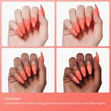Beetles White Gel Nail Polish -1PC 15ml White Spring Colors Gel Polish - Carly Coral Orange - View 5