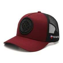 Texas Country Wool Breathable Cap With Durable Fit And Rustic Style - Black Wine - View 3