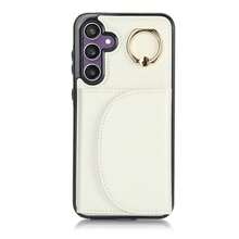 PU 人造皮革手機殼，相容 Galaxy A17 A56 A36 A26 A16 A55 A35 A15 A54 A14 A73 A53 A13 A72 A52 A71 A51 4G 5G，附環形支架，RFID 防盜錢包手機殼，相容 Galaxy S26 S25 Edge S24 S23 S22 S21 FE Plus Ultra，附支架卡槽保護殼 - 白色 - 查看 37