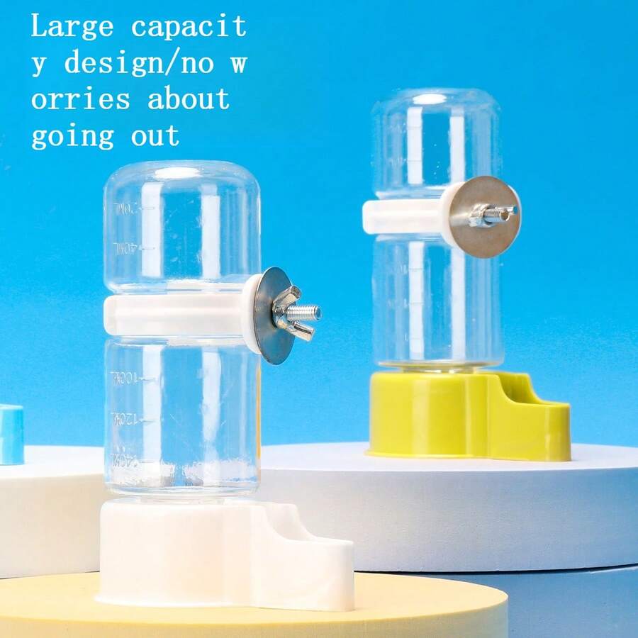 1pc Tiger Stripe Peony Parrot Automatic Water Feeder, Bird Drinking & Feeding Bowl, Bird Supplies - 140ml - View 1